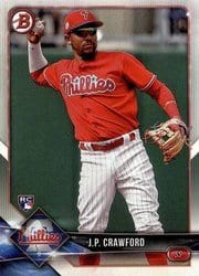 2018 Bowman Base Set J.P. Crawford #71 card