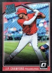 2018 Donruss Optic Base Set J.P. Crawford #44 card