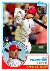 2018 Topps 1983 Topps Baseball 35th Anniversary J.P. Crawford #83-90 card