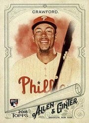2018 Topps Allen & Ginter Base Set J.P. Crawford #127 card