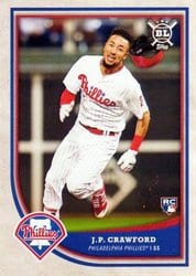 2018 Topps Big League Base Set J.P. Crawford #3 card