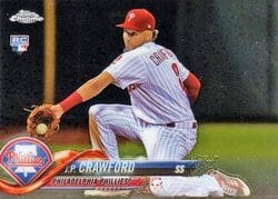 2018 Topps Chrome Base Set J.P. Crawford #61 card
