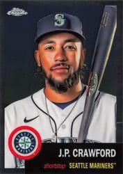 2022 Topps Chrome Platinum Anniversary Base Set J.P. Crawford #494 card