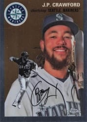 2023 Topps Chrome Platinum Anniversary Base Set J.P. Crawford #398 card