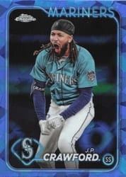 2024 Topps Chrome Sapphire Edition Base Set J.P. Crawford #49 card