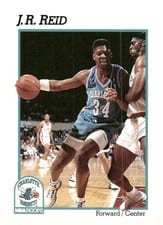 1991-92 Hoops Base Set J.R. Reid #24 card