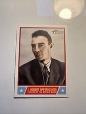 2025 Topps Heritage Notable Americans J. Robert Oppenheimer #NS-59 card