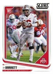 2018 Score Base Set J.T. Barrett #423 card