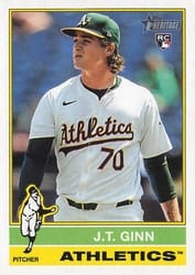 2025 Topps Heritage Base Set J.T. Ginn #290 card