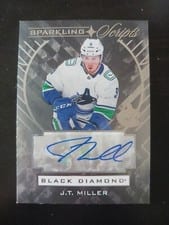 2021-22 Upper Deck Black Diamond Sparkling Scripts J.T. Miller #SC-MI card