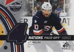 2025-26 SP Game Used 2025 4 Nations Face-Off Fabrics J.T. Miller #4N-MI card