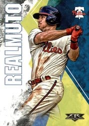2019 Topps Fire Base Set J.T. Realmuto #190 card