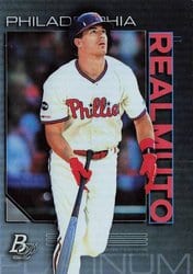 2020 Bowman Platinum Base Set J.T. Realmuto #22 card
