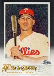 2020 Topps Allen & Ginter Chrome Base Set J.T. Realmuto #260 card