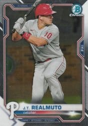 2021 Bowman Chrome Base Set J.T. Realmuto #18 card