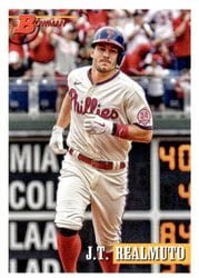 2021 Bowman Heritage Base Set J.T. Realmuto #7 card