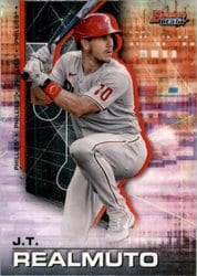 2021 Bowman's Best Base Set J.T. Realmuto #77 card
