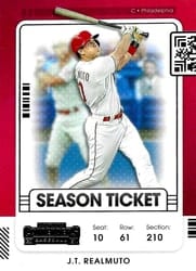 2021 Panini Contenders Base Set J.T. Realmuto #7 card
