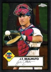 2021 Topps Chrome Platinum Anniversary Base Set J.T. Realmuto #149 card