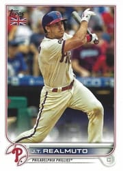 2022 Topps UK Edition Base Set J.T. Realmuto #4 card