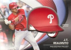 2022 Topps Update Commemorative Batting Helmets J.T. Realmuto #BH-JTR card