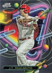 2023 Topps Cosmic Chrome Base Set J.T. Realmuto #37 card