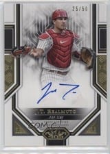 2023 Topps Tier One Advanced Stats Stars Autographs J.T. Realmuto #AS-JR card