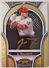 2023 Topps Tier One Prime Performers Autographs J.T. Realmuto #PPA-JRE card
