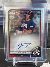 2023 Topps World Baseball Classic Autographs J.T. Realmuto #AV-JRE card