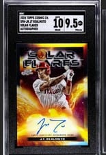 2024 Topps Cosmic Chrome Solar Flares Autographs J.T. Realmuto #SFA-JR card