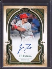 2026 Topps Tier One Tier One Talent Autographs J.T. Realmuto #T1TA-JRE card