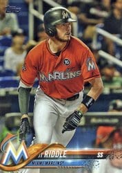 2018 Topps Base Set J.T. Riddle #651 card