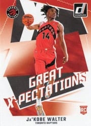 2024-25 Donruss Great X-Pectations Ja'Kobe Walter #10 card