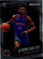 2024-25 Panini Prizm Black Base Set Ja'Kobe Walter #99 card