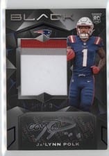2024 Panini Black Rookie Patch Autographs Ja'Lynn Polk #212 card