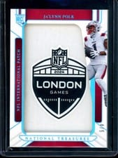 2024 Panini National Treasures NFL International Patch Ja'Lynn Polk #48 card