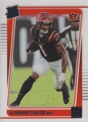 2021 Clearly Donruss Base Set Ja'Marr Chase #63 card