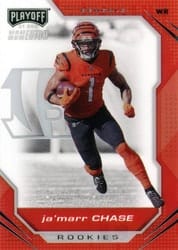 2021 Panini Chronicles Playoff Momentum Rookies Ja'Marr Chase #PMR-5 card