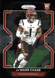 2021 Panini Chronicles Prizm Black Ja'Marr Chase #PB-9 card