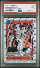2021 Panini Donruss Ja'Marr Chase Press Proof Hyper #262 card