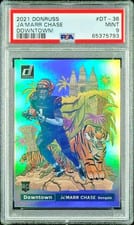 Ja'Marr Chase 2021 Panini Donruss Downtown card