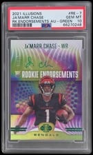 2021 Panini Illusions Rookie Endorsements Ja'Marr Chase #RE-7 card