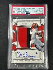 2021 Panini National Treasures Ja'Marr Chase #162 card