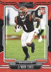 2021 Panini Playbook Base Set Ja'Marr Chase #105 card