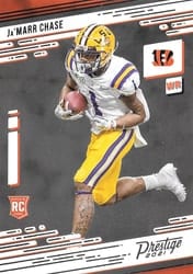 2021 Panini Prestige Base Set Ja'Marr Chase #212 card