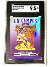 Ja'Marr Chase 2021 Panini Prizm Draft Picks On Campus #OC-JC