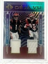 2021 Panini Illusions Deja Vu Ja'Marr Chase / Chad Johnson #DV-JC card