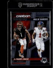 2025 Panini Mosaic Carbon Copy Ja’Marr Chase / Malik Nabers #CCO-7 card