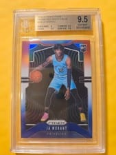 2019 Panini Prizm Ja Morant Red, White, and Blue Prizm #249 card