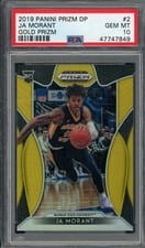 2019 Panini Prizm Draft Picks Ja Morant Gold Prizm #2 card